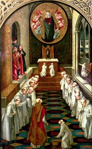 Apparition of the Virgin to a Community by Pedro Berruguete